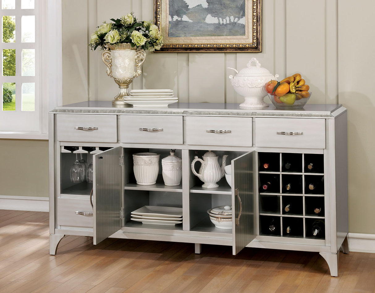 Diocles Silver Server from Furniture of America - Luna Furniture