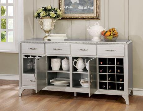Diocles Silver Server from Furniture of America - Luna Furniture