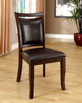 Woodside Dark Cherry/Espresso 7-Piece Dining Room Set from Furniture of America - Luna Furniture