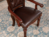Canyonville Brown Cherry/Dark Brown Arm Chair from Furniture of America - Luna Furniture