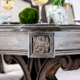 Arcadia Rustic Natural Tone/Ivory Extendable Dining Table from Furniture of America - Luna Furniture