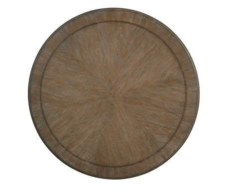 Arcadia Antique White/Ivory 5-Piece Round Dining Table Set from Furniture of America - Luna Furniture