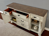 Arcadia Antique White Server from Furniture of America - Luna Furniture