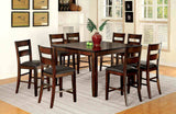 Dickinson Dark Cherry 9-Piece Counter Height Set from Furniture of America - Luna Furniture