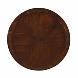 Elana Brown Cherry Round Dining Table from Furniture of America - Luna Furniture