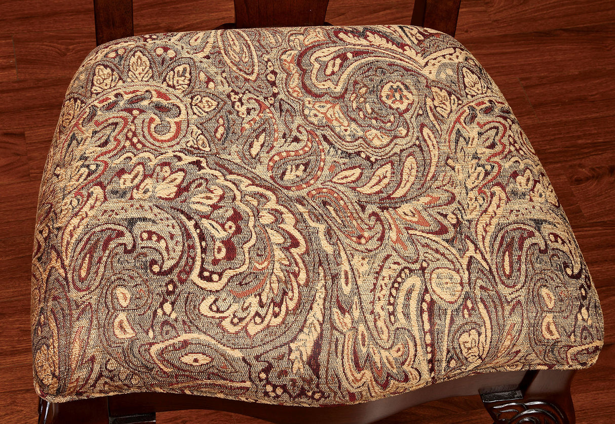 Elana Brown Cherry 5 Pc Round Dining Table Set from Furniture of America - Luna Furniture