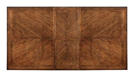 Harrisburg Vintage White/Dark Oak Dining Table from Furniture of America - Luna Furniture