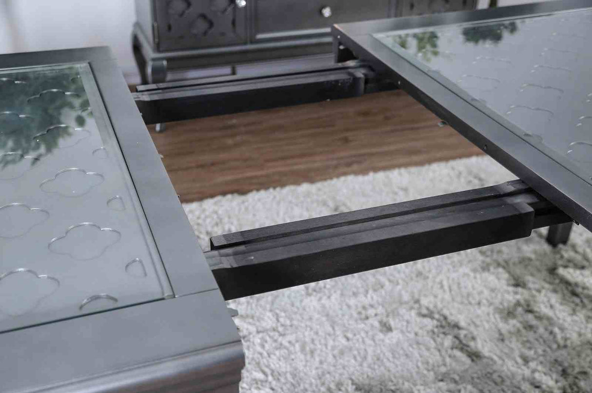 Amina Gray Dining Table from Furniture of America - Luna Furniture