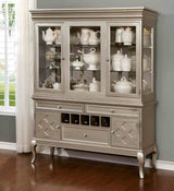 Amina Champagne 9-Piece Dining Room Set from Furniture of America - Luna Furniture
