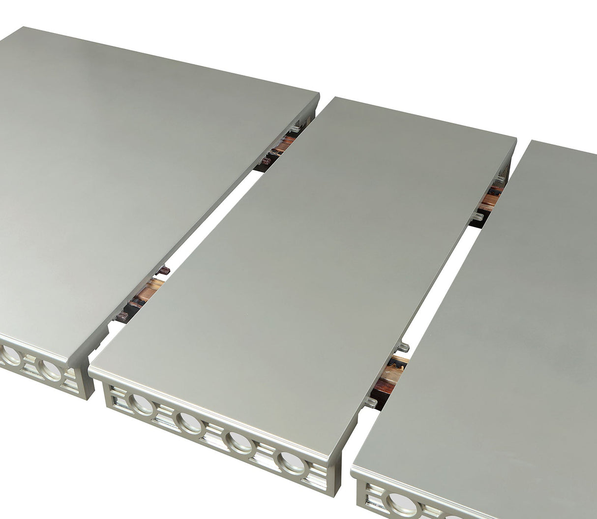 Adalia Silver/Dark Gray Dining Table from Furniture of America - Luna Furniture