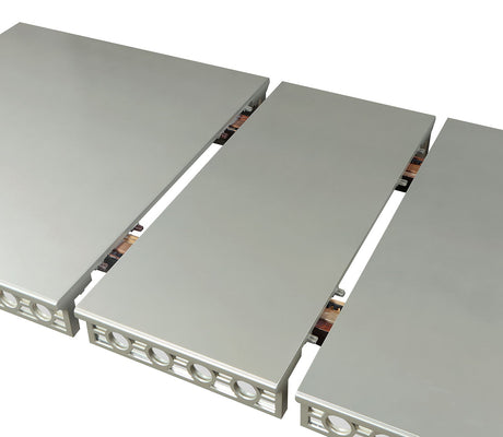 Adalia Silver/Dark Gray Dining Table from Furniture of America - Luna Furniture