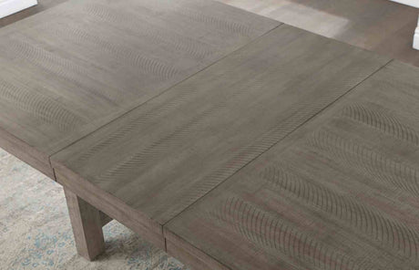 San Antonio Gray 7-Piece Rustic Fabric Dining Room Set (Table & 6 Chairs) from Furniture of America - Luna Furniture