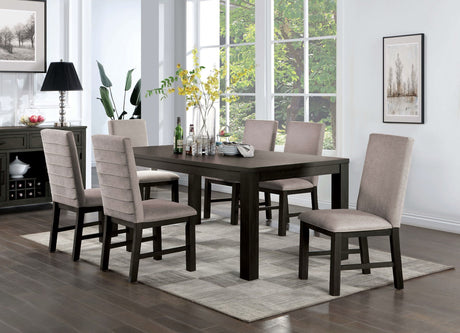 Umbria Antique Black/Gray Transitional Dining Room Set from Furniture of America - Luna Furniture