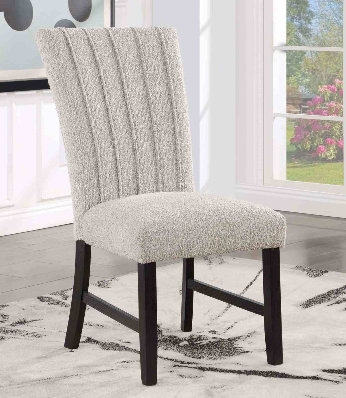 Kian White/Black 7 Pc Dining Table Set from Furniture of America - Luna Furniture