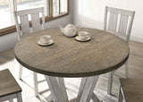 Dakota Antique White/Ash Brown Counter Ht. Table from Furniture of America - Luna Furniture