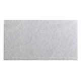 Wadenstil Chrome dining table top, light gray marbled sintered stone, top view