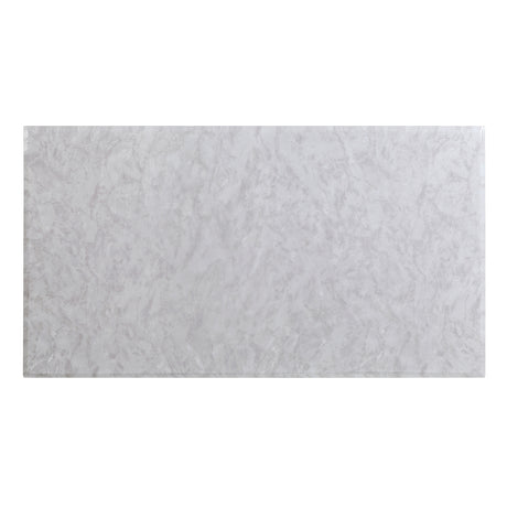 Wadenstil Chrome 78"W Glam Sintered Stone Top Dining Table from Furniture of America - Luna Furniture