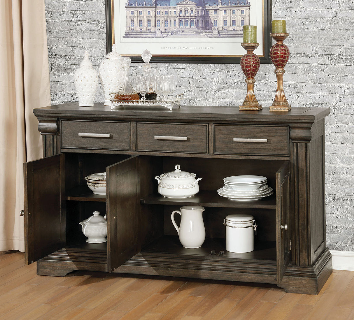 Faulk Espresso Server from Furniture of America - Luna Furniture