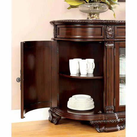 Bellagio Brown Cherry Server from Furniture of America - Luna Furniture