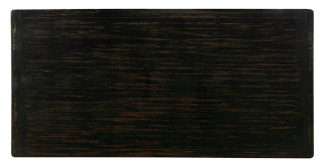 Sania Antique Black 5-Piece Rustic Linen-Like Counter Height Set (Table & 4 Chairs) from Furniture of America - Luna Furniture