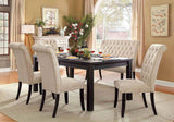 Sania Antique Black/Beige Dining Table from Furniture of America - Luna Furniture