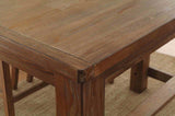 Sania Rustic Oak Counter Ht. Table from Furniture of America - Luna Furniture