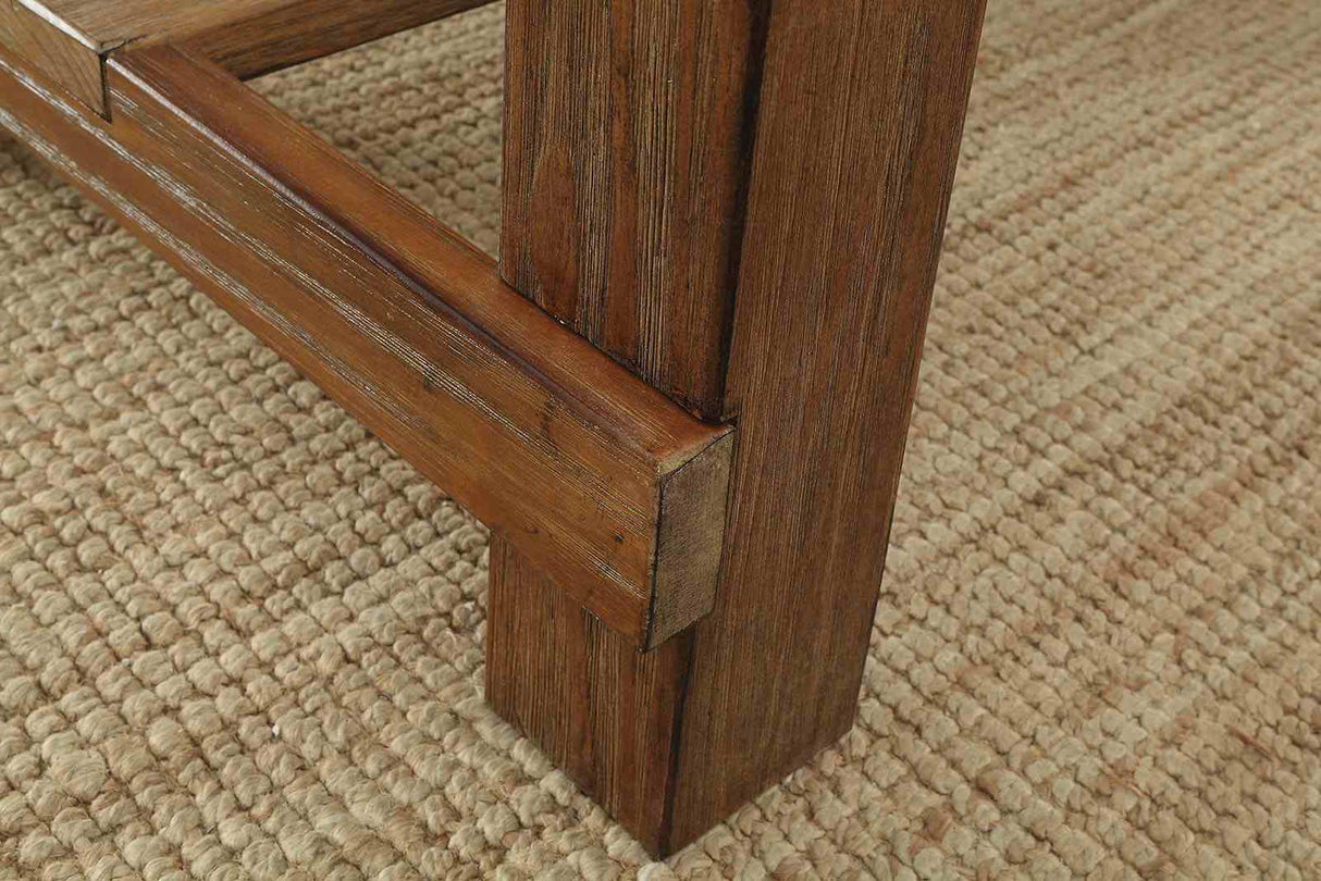 Sania Rustic Oak Counter Ht. Table from Furniture of America - Luna Furniture