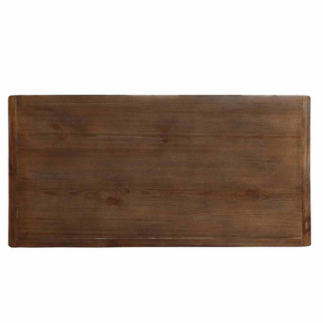 Sania Rustic Oak Counter Ht. Table from Furniture of America - Luna Furniture