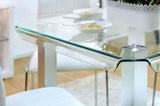 Richfield Silver/Chrome Counter Ht. Table from Furniture of America - Luna Furniture