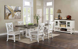 Auletta Distressed White/Gray Server from Furniture of America - Luna Furniture