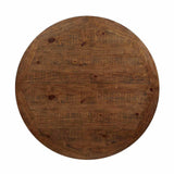 Auletta Distressed White/Distressed Dark Oak Round Dining Table from Furniture of America - Luna Furniture