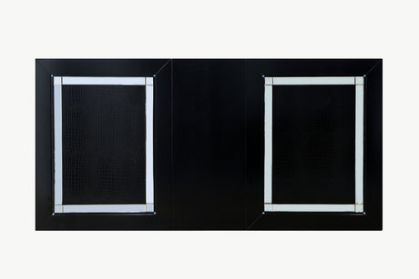 Alena Black/Silver Dining Table from Furniture of America - Luna Furniture