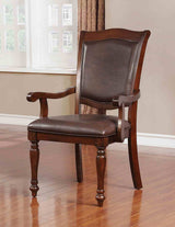 Sylvana Brown Cherry/Espresso 9 Pc Dining Table Set from Furniture of America - Luna Furniture