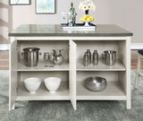 Heidelberg Off-White/Dark Gray Counter Ht. Table from Furniture of America - Luna Furniture