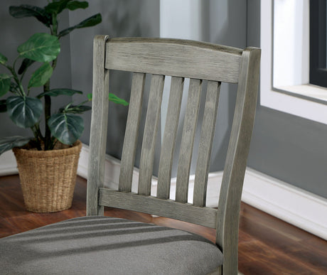 Anaya Gray/Light Gray Counter Height Chair from Furniture of America - Luna Furniture