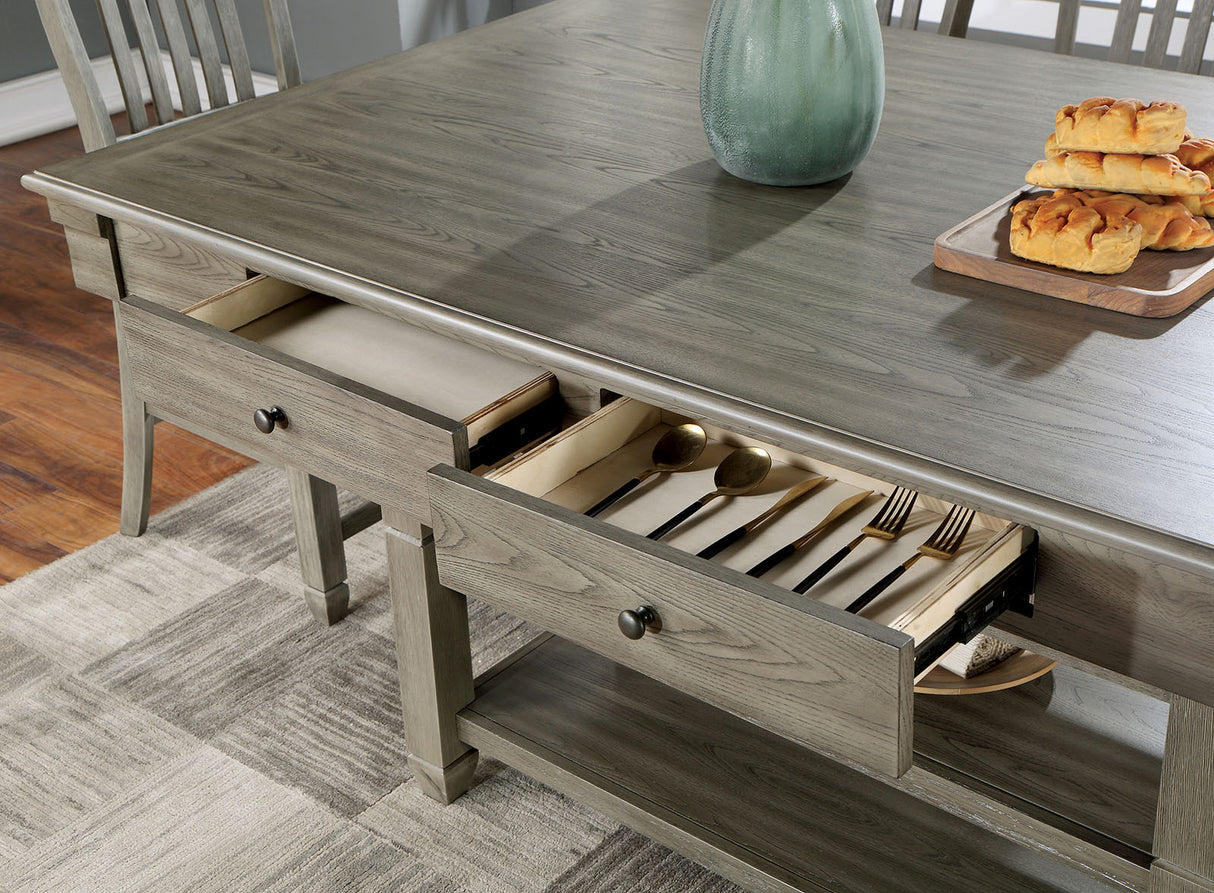 Anaya Gray Counter Ht. Table from Furniture of America - Luna Furniture