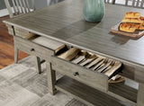 Anaya Gray Counter Ht. Table from Furniture of America - Luna Furniture