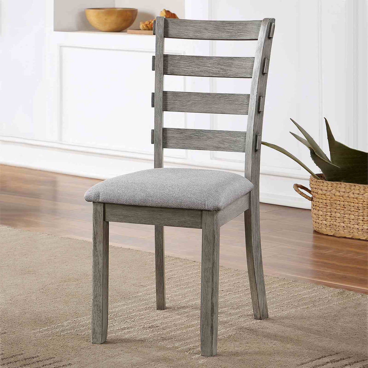 Laquila Gray Side Chair from Furniture of America - Luna Furniture