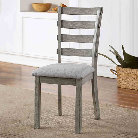 Laquila Gray Side Chair from Furniture of America - Luna Furniture