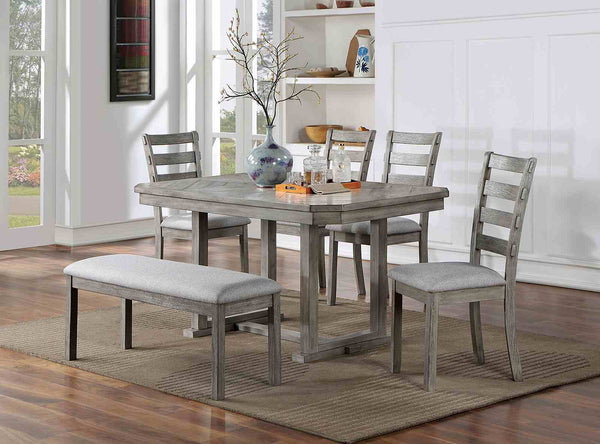 Laquila Gray 6-Piece Dining Room Set