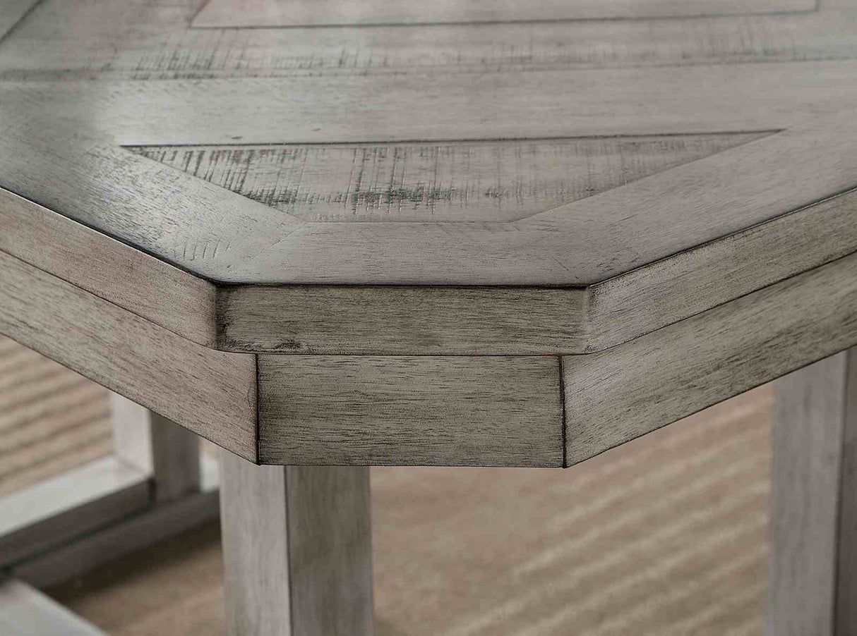 Laquila Gray 7 Pc Dining Table Set from Furniture of America - Luna Furniture