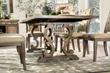 Patience Rustic Natural Tone/Beige 7 Pc Dining Table Set from Furniture of America - Luna Furniture