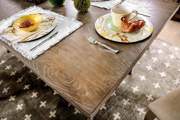 Patience Rustic Natural Tone/Beige Dining Table