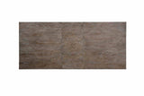 Patience Rustic dining table top, rustic natural tone wood grain, overhead view