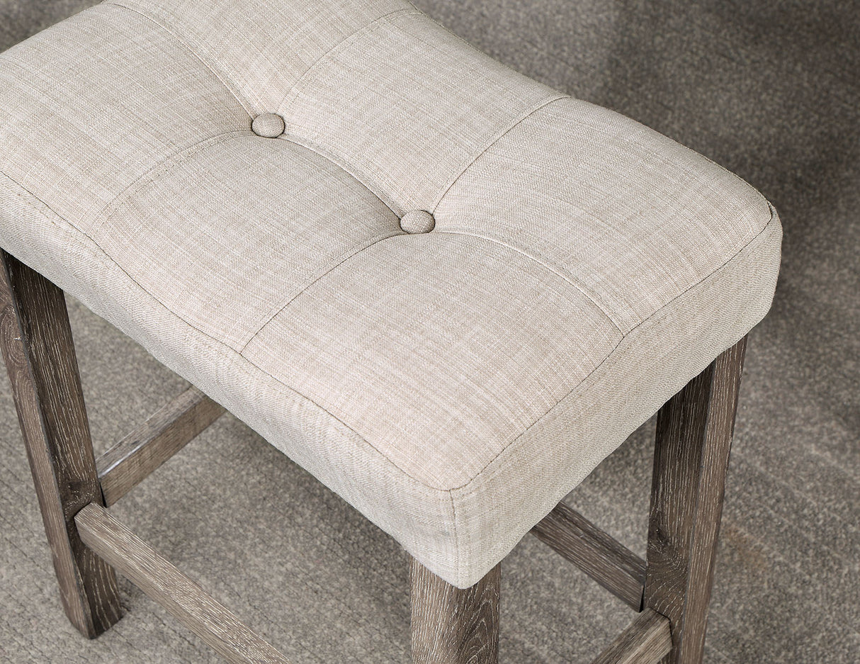 Torrean Gray/Beige 5 Pc. Counter Ht. Set from Furniture of America - Luna Furniture