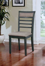 Taylah Weathered Gray/Beige 5 Pc. Dining Table Set from Furniture of America - Luna Furniture