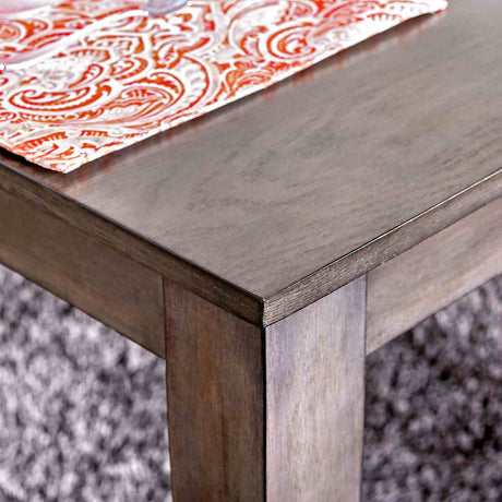 Taylah Weathered Gray/Beige 7 PC. Dining Table Set from Furniture of America - Luna Furniture
