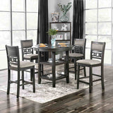 Milly Gray 5 Pc. Counter Ht. Set from Furniture of America - Luna Furniture