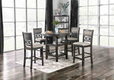 Milly Gray 5 Pc. Counter Ht. Set from Furniture of America - Luna Furniture