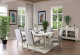 Daniella Antique White/Gray 7 Pc Dining Table Set from Furniture of America - Luna Furniture